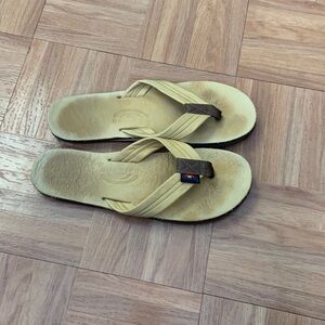 Yellow rainbow sandals